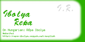 ibolya repa business card